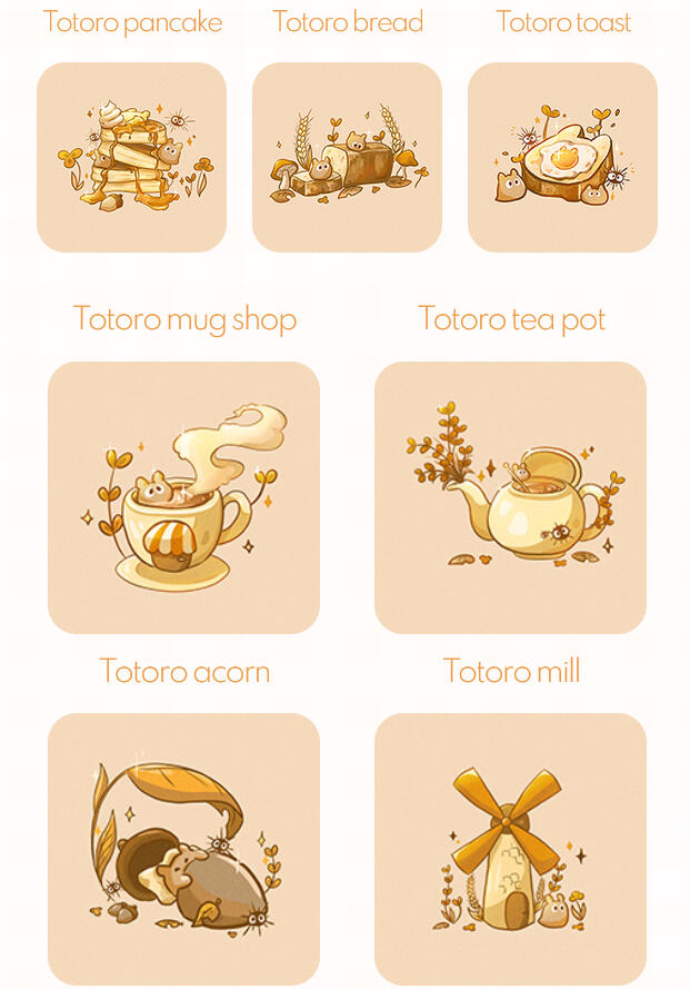 Prints totoro automnaux